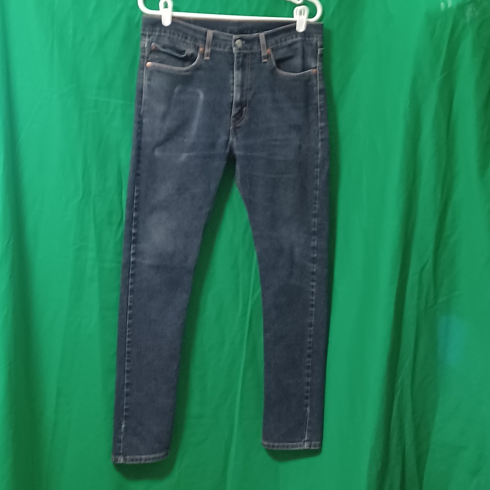 Levis 510 Skinny Fit Jeans Mens 34x32 Dark Wash Indigo Blue Denim‎ 05510-0713